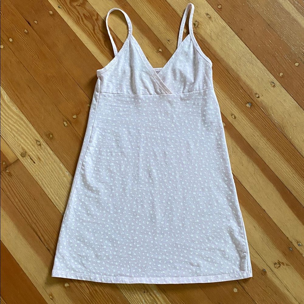 Brandy Melville Light Pink Floral Mini Dress